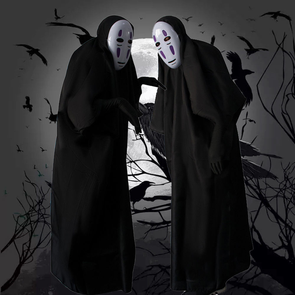 no face costume no face cosplay no face spirited away costume no face costume for kids Halloween