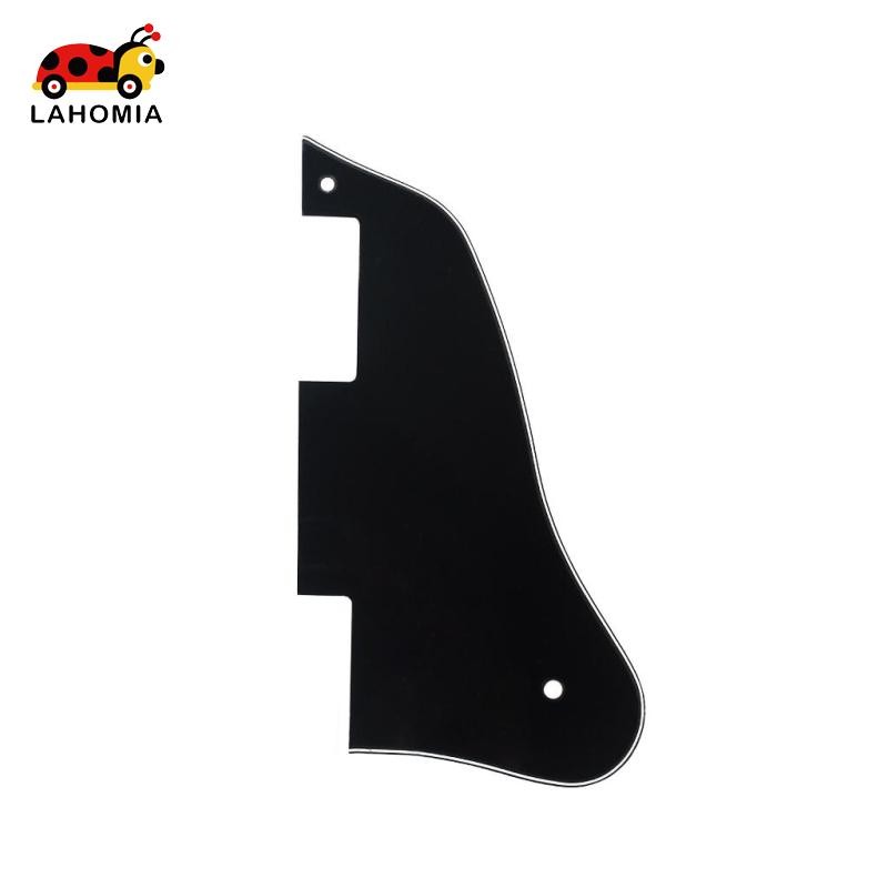[Lahomia] แผ่นรอยขีดข่วน Pickguard สามชั้นที่ทนทานสําหรับชิ้นส่วนทดแทนกีตาร์ ES335 สีดํา