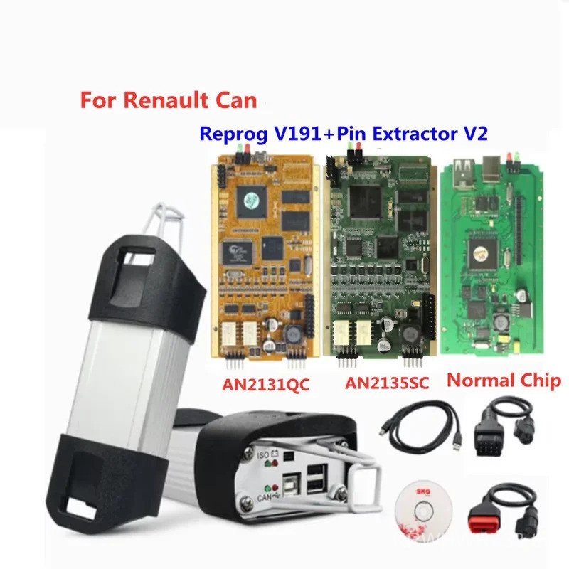 2025 ใหม่ OBD2 เครื่องสแกนเนอร์สําหรับ Renault Can C-lip AN2131QC/AN2135SC ชิปเต็ม CYPRESS โปรแกรมเม