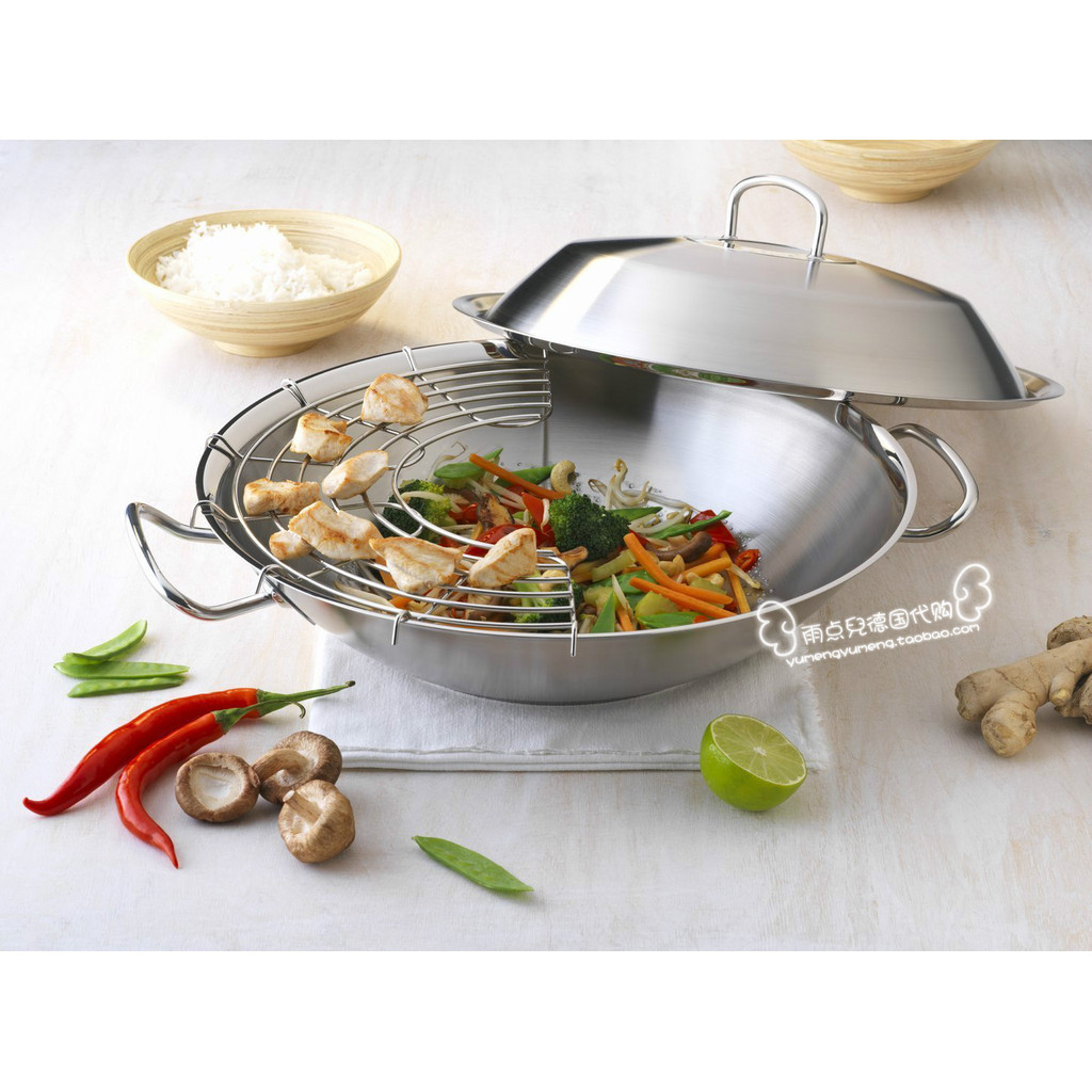 ไดเร็กเมล์เยอรมัน!Fissler Fissler Accord หม้อดอกทานตะวันด้านล่างสแตนเลสหูคู่กระทะเคาน์เตอร์ Daigou