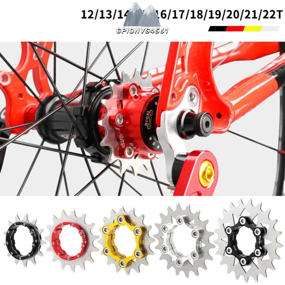 เฟือง cassette อลูมิเนียม+สแตนเลส ขนาด 12T, 13T, 14T สีดำ,แดง,ทอง,เงิน น้ำหนักเบา สำหรับจักรยาน MTB
