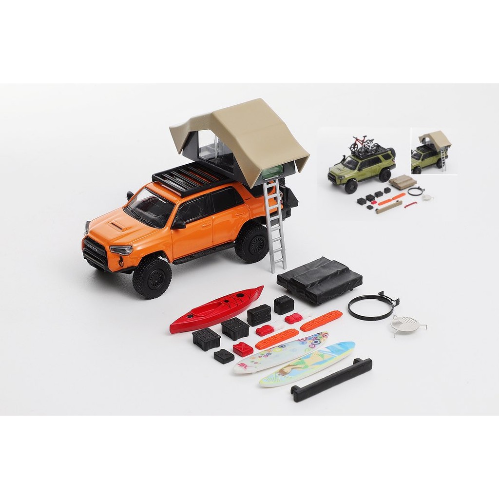 GCD 1:64 Toyota 4Runner TRD PRO Overland with accessories Orange KS-080-535
