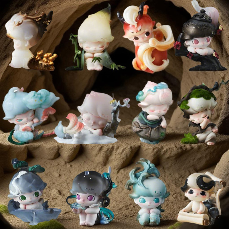 POPMART DIMOO One Fengyue Series รูปของเล่นของขวัญกล่องปริศนา