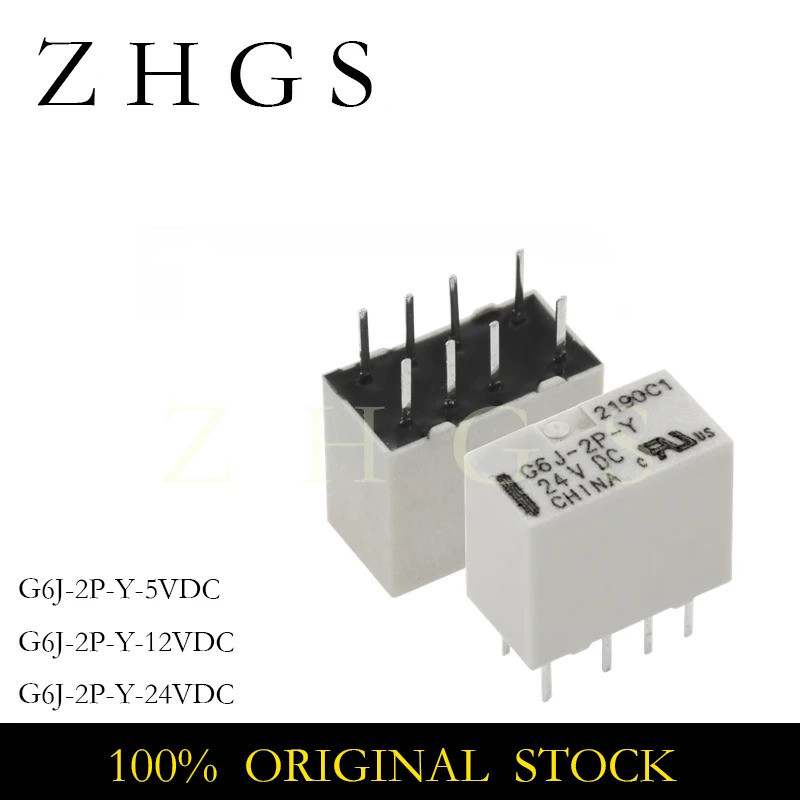 2-5PCS G6J-2P-Y-4.5VDC G6J-2P-Y-5VDC G6J-2FL-Y-5VDC G6J-2FL-Y-12VDC G6J-2FL-Y-24VDC G6VDC G6J-2P-Y6J