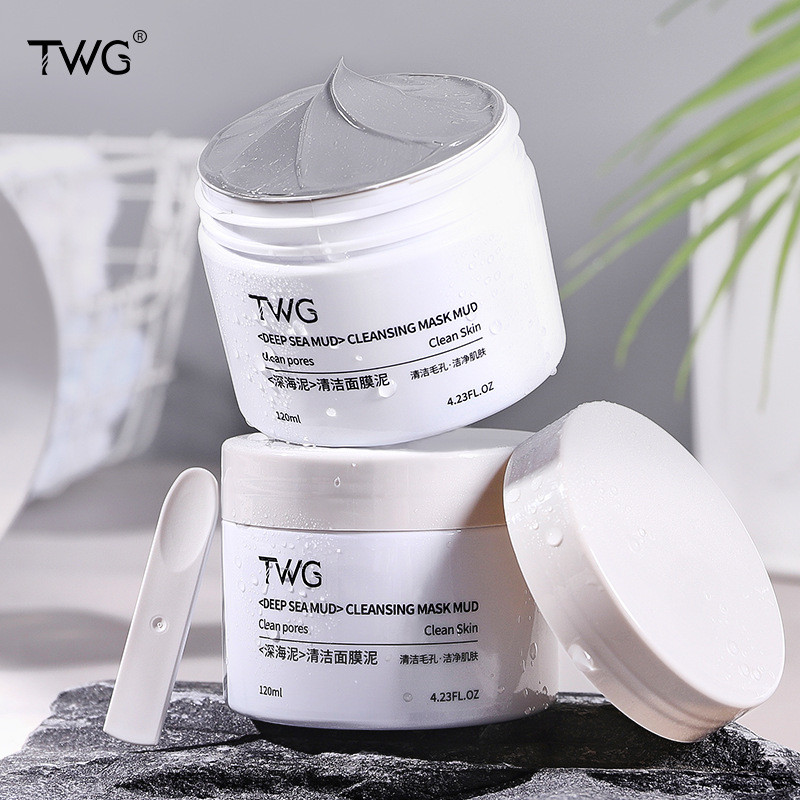 TWG Deep Sea Mud Cleanser Mask โคลนทําความสะอาดความชุ่มชื้น Smearing Mask โคลน