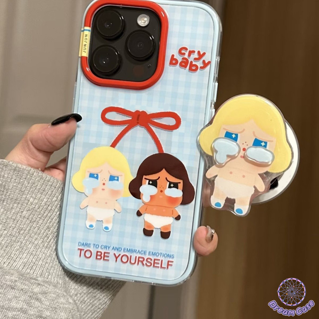 เคสไอโฟน 13 การ์ตูนโชคดีไอ้หนูเชอร์รี่โบว์ผูก สำหรับ IPhone 17 air 11 14 16 Pro Max 15 12 Pro Max 7 8 15 14 16 Plus XR X