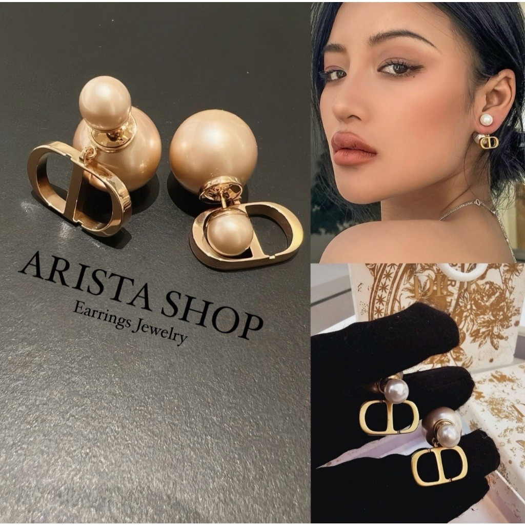 งาน hi ❌พร้อมส่ง ส่งไว❌ต่างหู D Earrings (ไม่มีถุงของขวัญ)