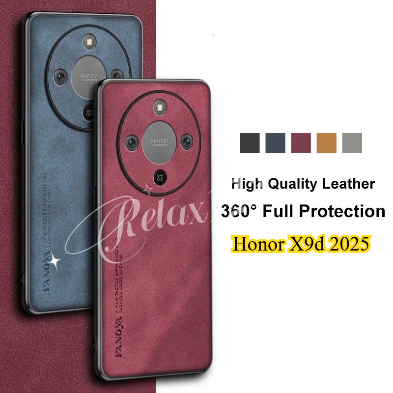 สําหรับ Honor X9d 5G 2025 Honor X9 ABCD HONOR X9d Honor x9d 5G 4G ปลอก 2025 หรูหราหนังผิว TPU เคสโทร