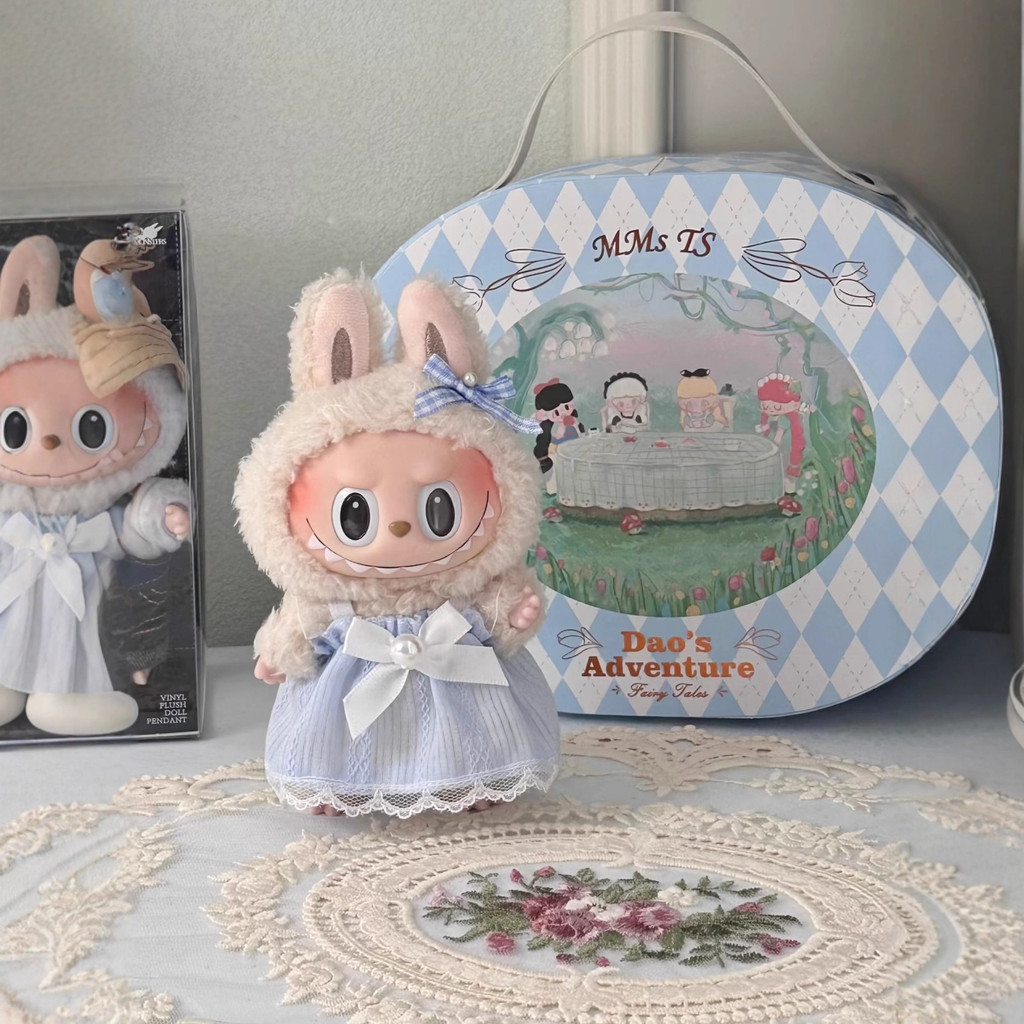 Alice Tea Party labu เสื้อผ้าเด็ก labububu เสื้อผ้า 15 ซม. 123th Generation ไม่มีตุ๊กตา#WW0911#