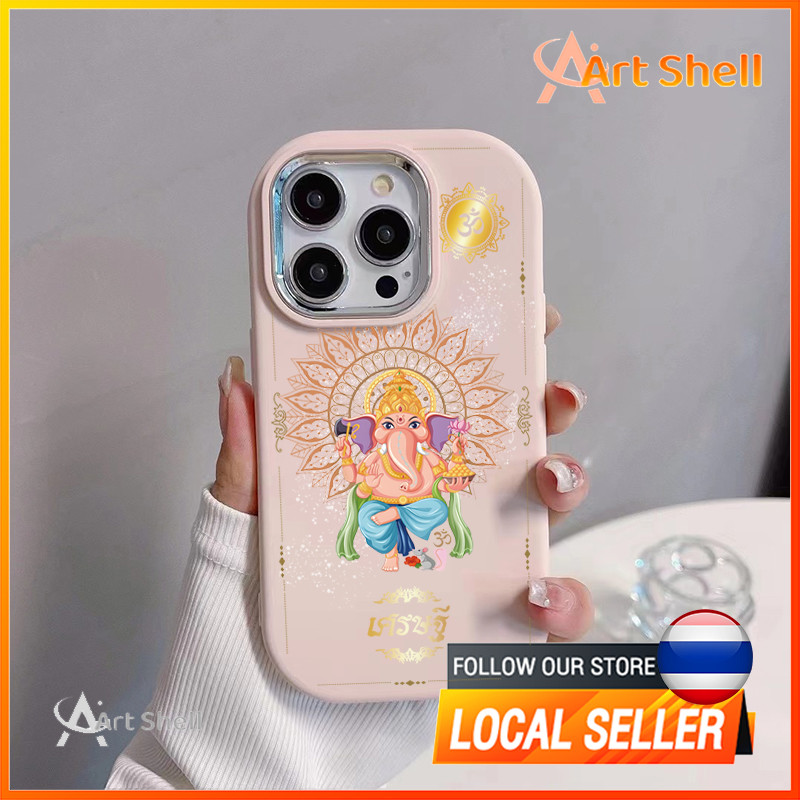 ความรู้สึกขั้นสูง สไตล์อินสตาแกรม  สติกเกอร์เทวกรช้างหัว สำหรับ iphone เคสไอโฟน 13 12 11 PRO MAX 16 15 14 X XS MAX XR 7/