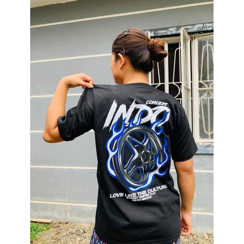 เสื้อยืดพิมพ์ลาย 3D RACING INDO CONCEPT SHIRT โพลีเอสเตอร์ลําลองแขนสั้นคอกลมบาง