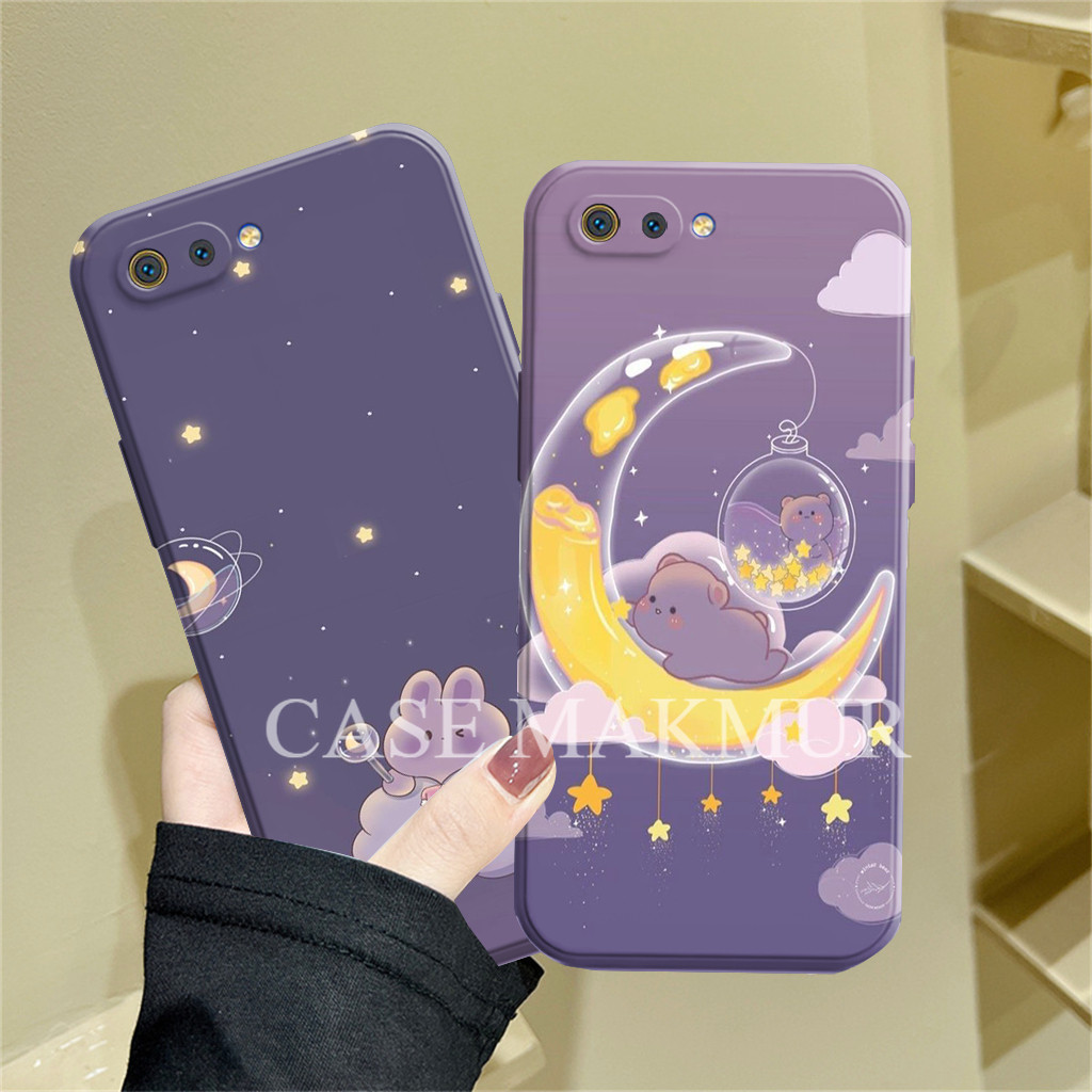 OPPO A1K/C2/C1/A3S/A5 Silicone - Tpu - Bumper - เคสกล้อง Pro - Be4r Un9u Motif