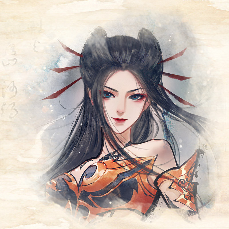 ของแท้ Tianxing Jiuge ภาพวาดสไตล์หมึก Scroll Yan Lingji Wei Zhuang Gai Nie Baifeng ภาพวาด Qin Shimin