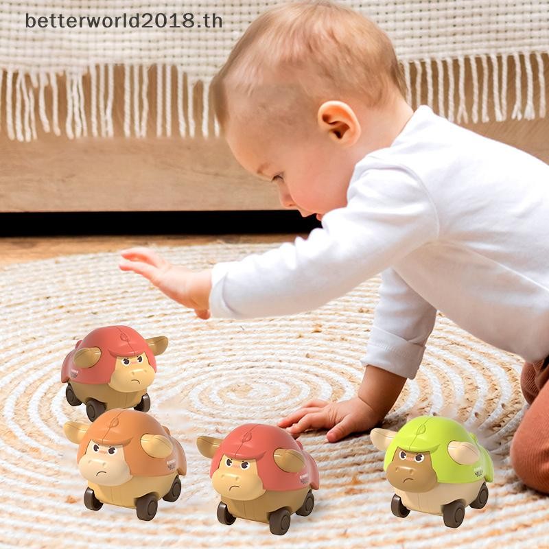[bet] กดไปของเล่นรถสําหรับเด็กวัยหัดเดิน, เด็กมินิสัตว์รถแข่ง, ทารกเล่นยานพาหนะ, ดันไป แรงเสียดทานกร