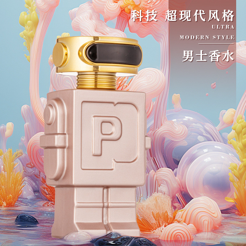 Robot Golden Silver Mens Perfume Floral Fruity Gourmet Aquatic Wooden Tone Long-Lasting Fresh Perfum