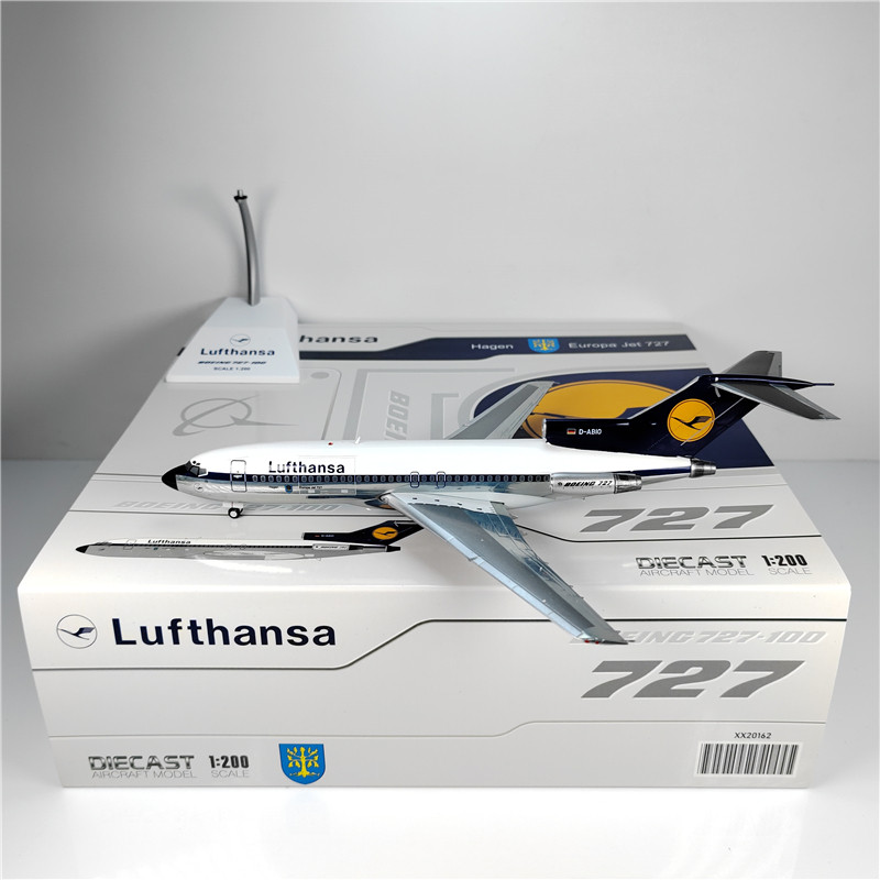 JC Wings XX20162 1: 200 Hensa Airlines B727-100 D-ABIO โมเดลเครื่องบินโลหะผสม