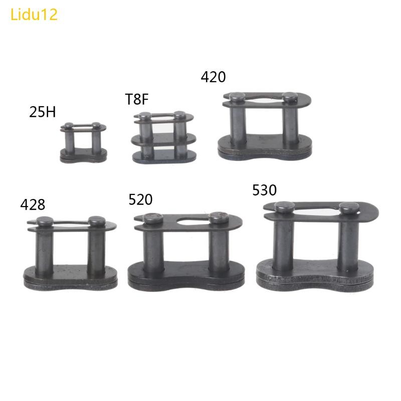 Lidu12 โซ่รถจักรยานยนต์ Master Buckle Ring Link 25H T8F 420 428 520 530 Connector