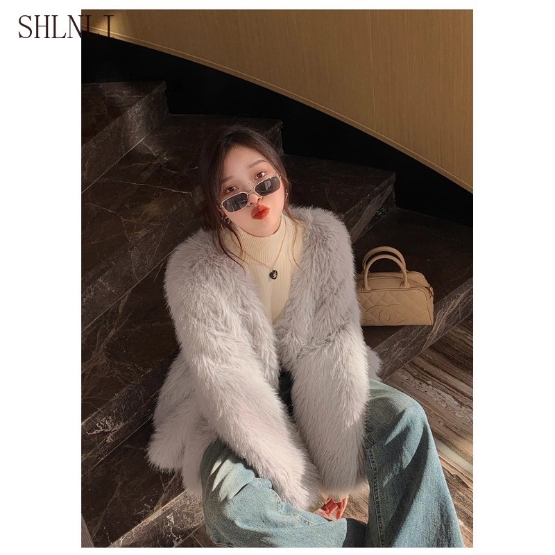 ฐานกำมะหยี่หนานอกฤดูหนาว ออกแบบครึ่งคอสูง ถักอย่างพิถีพิถัน - รูปที่ 3