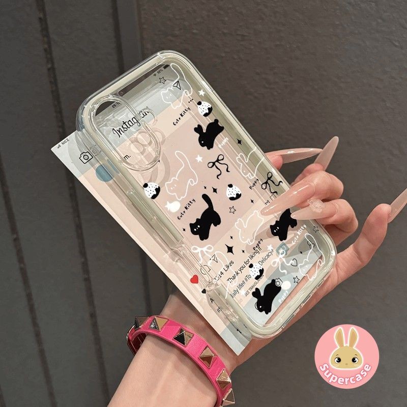 น่ารักการ์ตูนแมวกระต่ายเคสโทรศัพท์สําหรับVivo Y300 Y200 Y100 Pro Plus S30 Pro Mini Y75 T4 Ultra T3X 