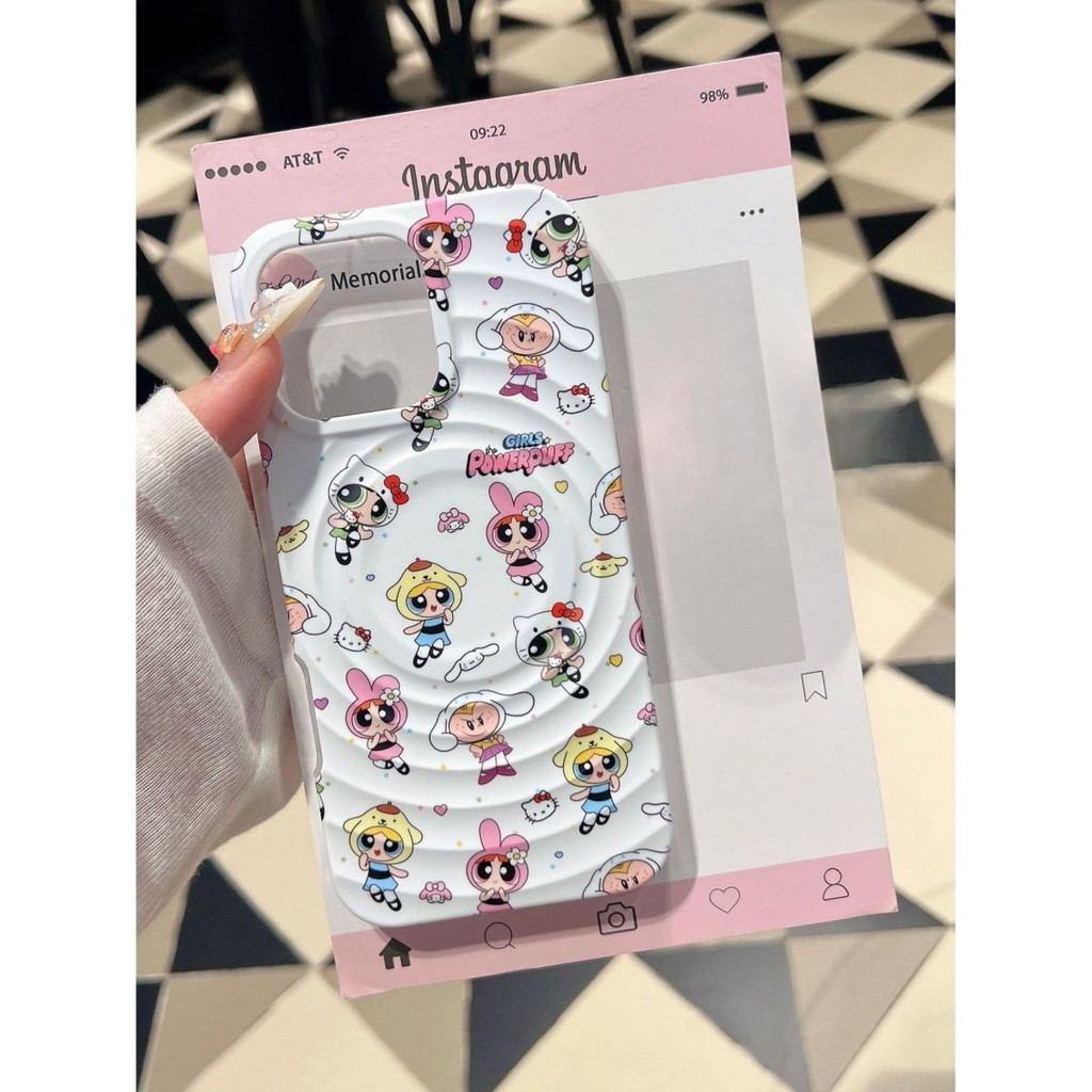 💎Stars-เข้ากันได้ iPhone แม่เหล็ก การชาร์จไร้สาย เคสไอโฟน 11 XS 14plus 13/15PRO 12 16promax xsmax xr ป้องกันฝุ่-HLCXK27