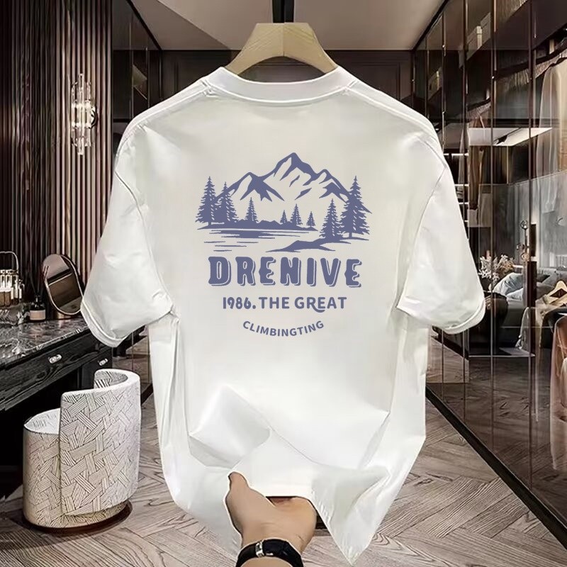 CODins Casual High-End Top Pure Cotton Mens Street Wear Printing new Big Wear Summer232025... เสื้อย