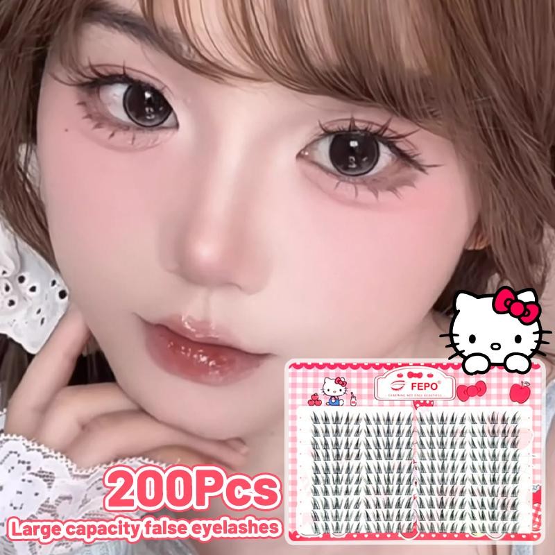 ขนตาปลอมคิตตี้ 200คลัสเตอร์ ขนตางอนเป็นธรรมชาติ - รูปที่ 2