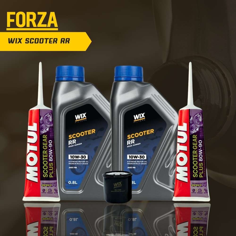 WIX Scooter Oil RR 10W-30 น้ำมันเครื่องแท้ ขวด 0.8 ลิตร FORZA
