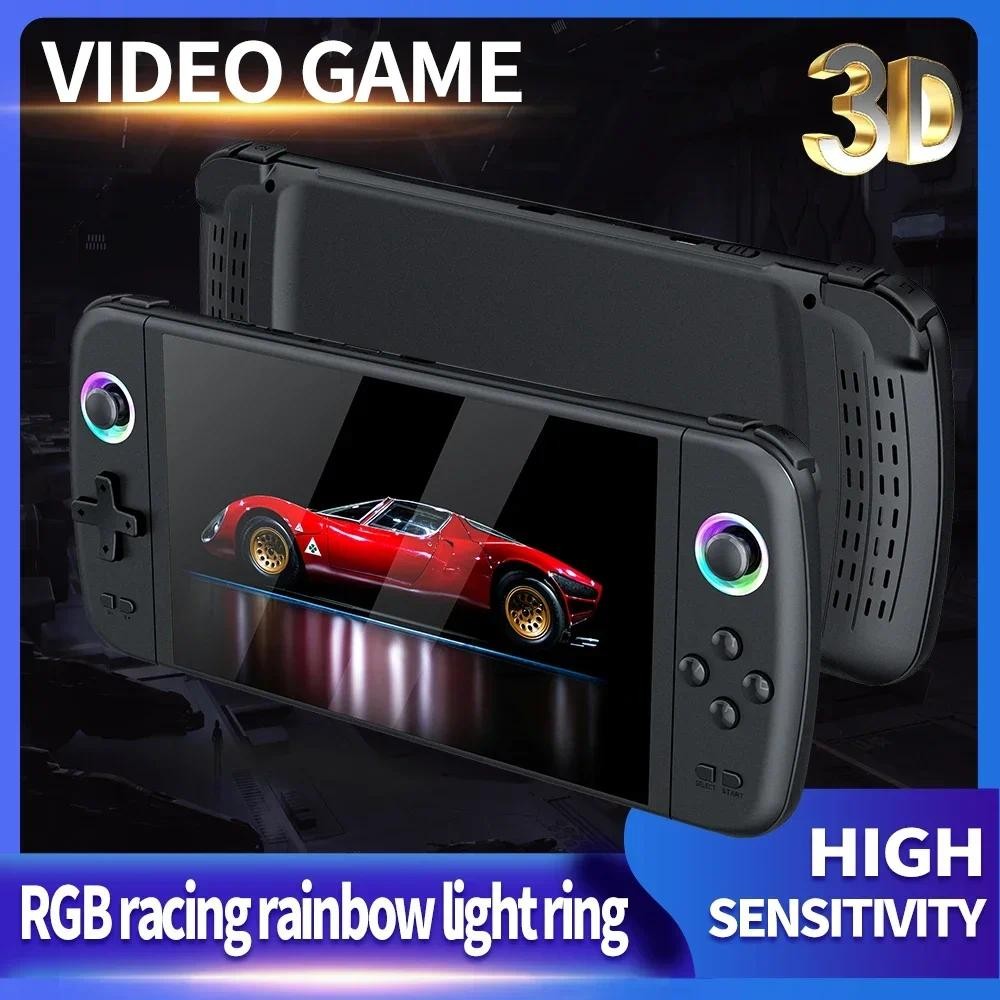 128G 7.0 Inch Big Screen M27 Portable Pocket Retro Handheld Video Game Console 1024*600 Display Supp