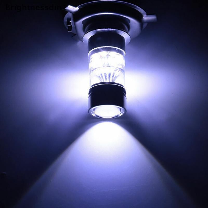 [Brightnessdin] 2x รถ H4/H7 9003 HB2 8000K Hi/Lo Beam 20 LED ไฟตัดหมอกขับรถ DRL หลอดไฟ Bq