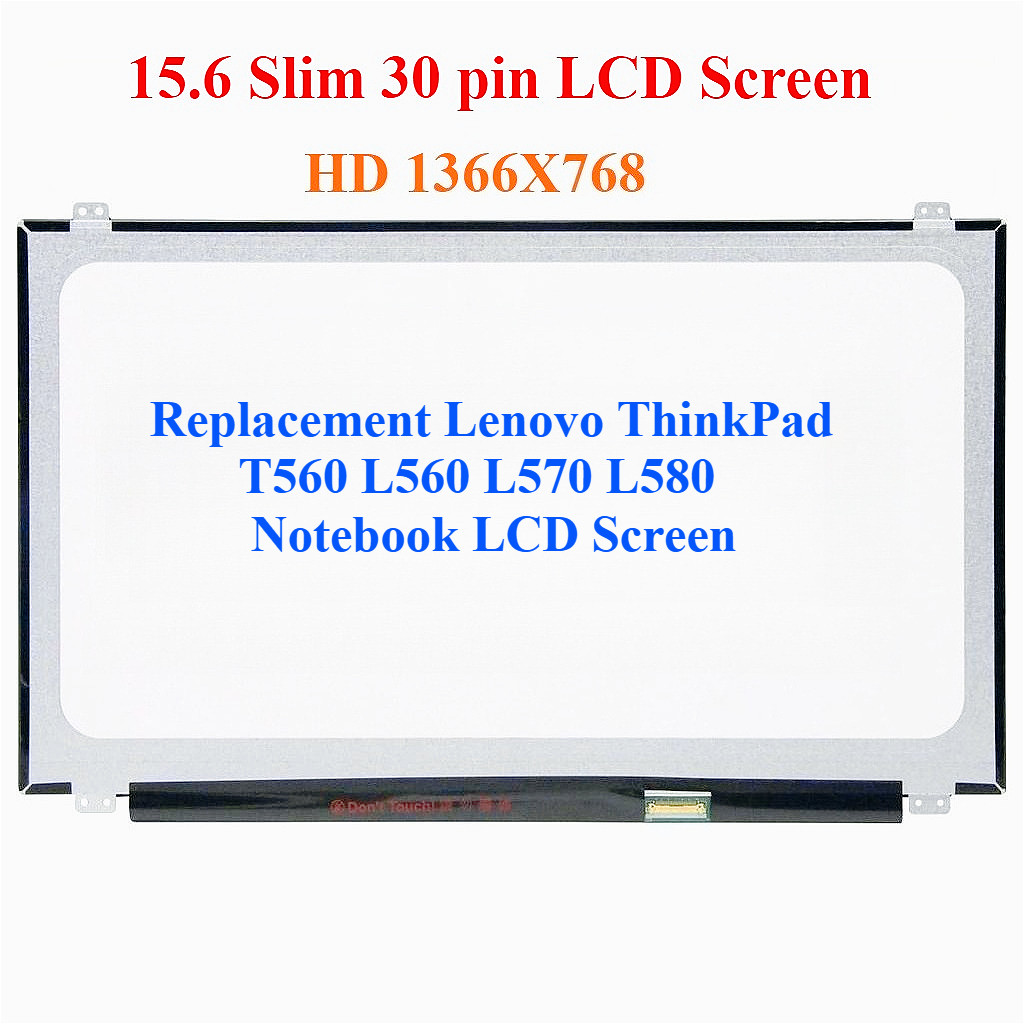 เปลี่ยน Lenovo ThinkPad T560 L560 L570 L580 หน้าจอ LCD โน๊ตบุ๊ค