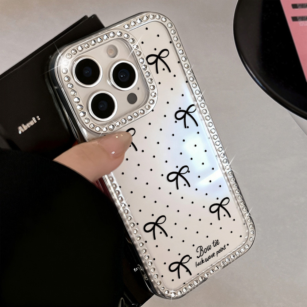 เคสโทรศัพท์มือถือ For iPhone 13 11 17 pro max Case iPhone 11 15 16 pro max 14 12 pro max เพชรเต็มเม็ด แวววาว รัก