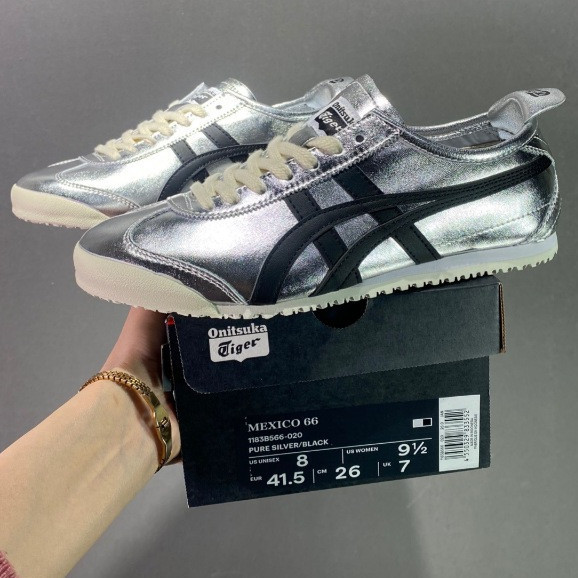 Onitsuka Tiger Mexico 66 รองเท้าวิ่งผู้ชายและผู้หญิง Onitsuka Mexico 66 รองเท้ากีฬา 1183B566-020 IZE