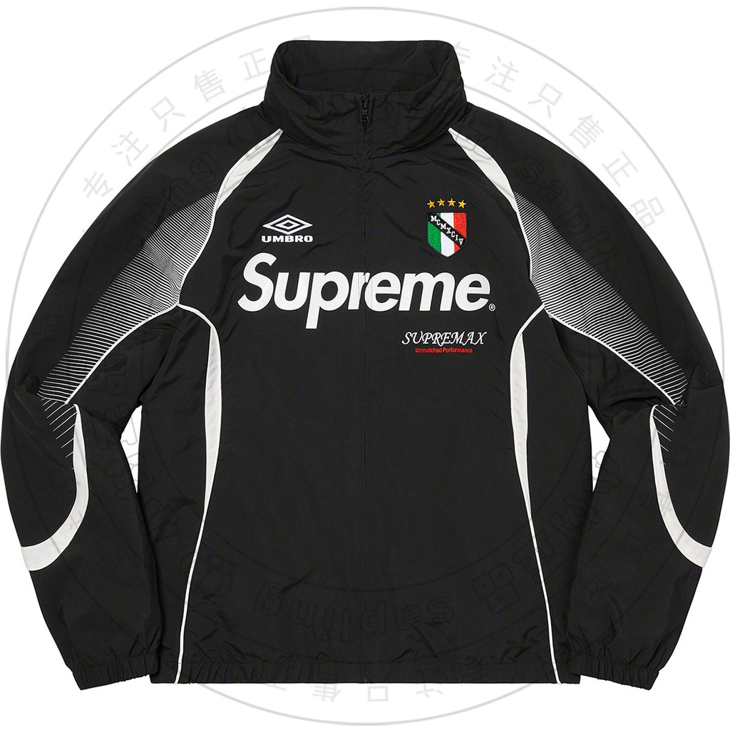 22SS Supreme Umbro Track Jacket กันน้ําไนลอนซับ Grid Joint School Uniform Jacket