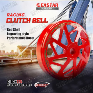 เฉพาะกระโหลกครัช Lead Giorno Click125/150 Pcx150 Adv150 Gy6 กระดิ่งคลัชซิ่ง / ฝาครอบคลัช สไตล์แกะสลัก (สีแดง)