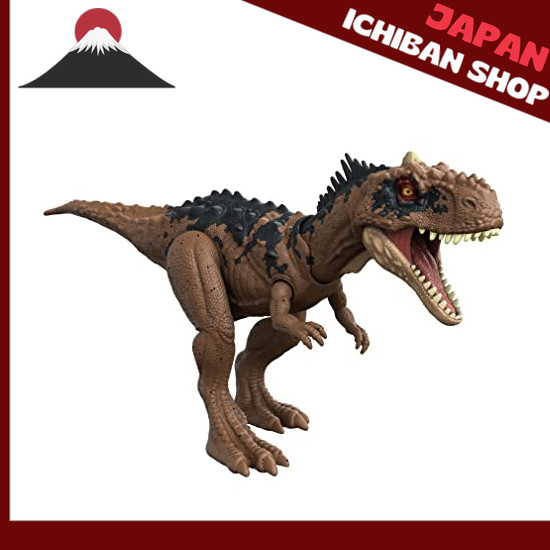 【จากประเทศญี่ปุ่น】 Mattel Jurassic World: The New Overlord Action Figure - Hoot! Rajasaurus [L: 26cm