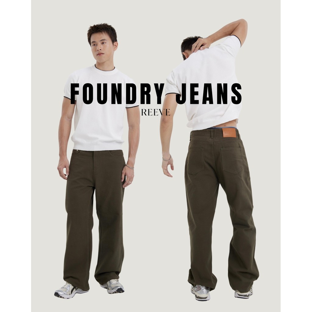 REEVE FOUNDRY JEANS-กางเกงยีนส์ทรงกระบอกตรง