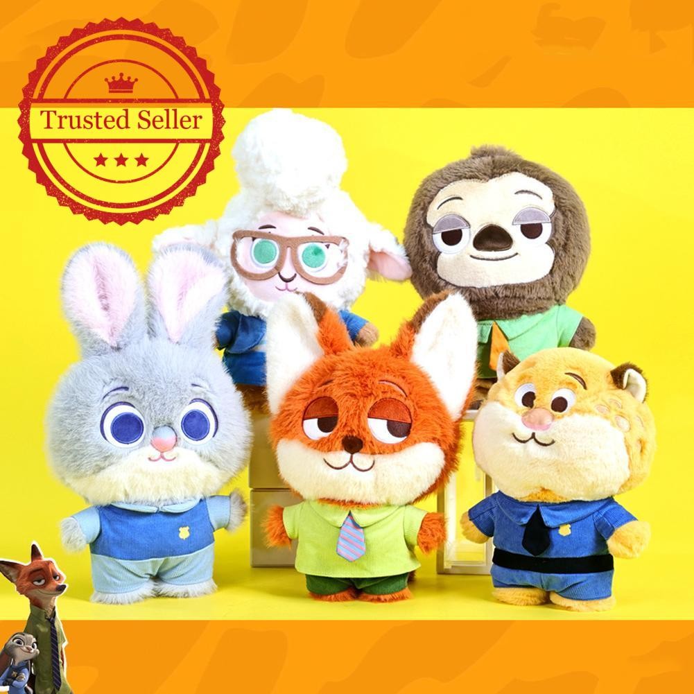 Zootopia Judy Nickle Flash Leopard Officer ตุ๊กตาน่ารักน่ารักตุ๊กตาวันเกิดของเล่น Nicks ของขวัญของเล