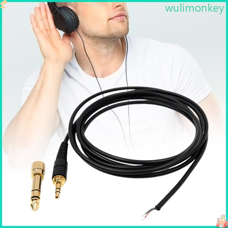 WU หูฟังสายไฟเปลี่ยนสายสัญญาณเสียง 6 5 มม.สายไฟสําหรับ M20X M30X AD500X A550Z AD900X DT440 DT77