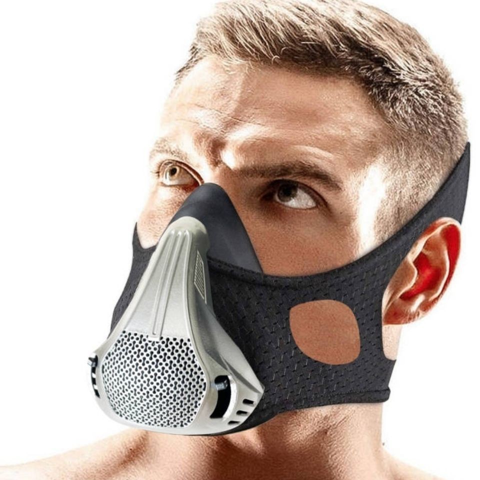 Oxygen Resistance Mask Fitness Low Oxygen Training Mask Mens Sports Running Self-Abuse ลด Hypoxiy Ae
