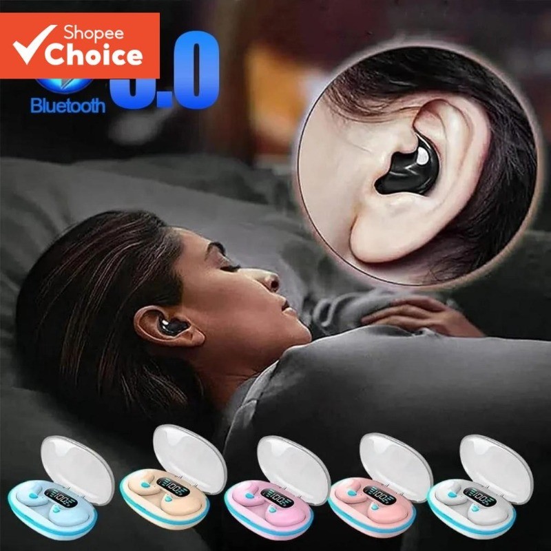 X55หูฟังไร้สาย5.0หูฟังที่มองไม่เห็นไร้สายเดินทางนอนหลับหูฟังลดเสียงรบกวนในหูหูฟังชุดหูฟัง