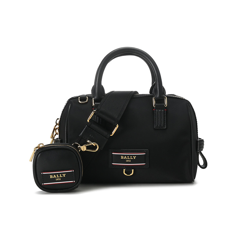 [ดําเนินการด้วยตนเอง] BALLY Ladies BALLY Recycled Nylon Portable Shoulder Messenger Bag with Small B