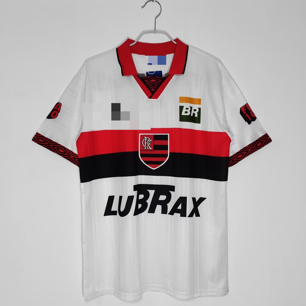 1995 Flamengo away ฟุตบอลแขนสั้นเสื้อย้อนยุค