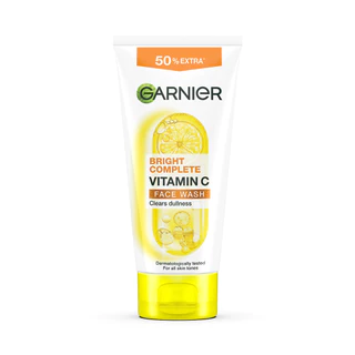 Garnier Bright Complete Vitamin C Face Wash 150ml การ์นิเย่ ไบรท์ คอมพลีท โฟมล้างหน้า.