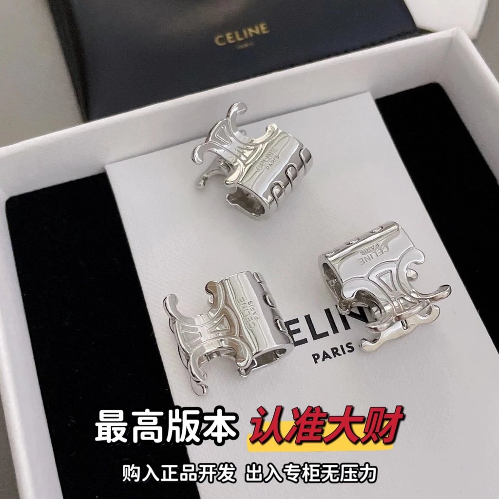 กิ๊บติดผม Celine Silver Arc de Triomphe ชุด 3 ชิ้น