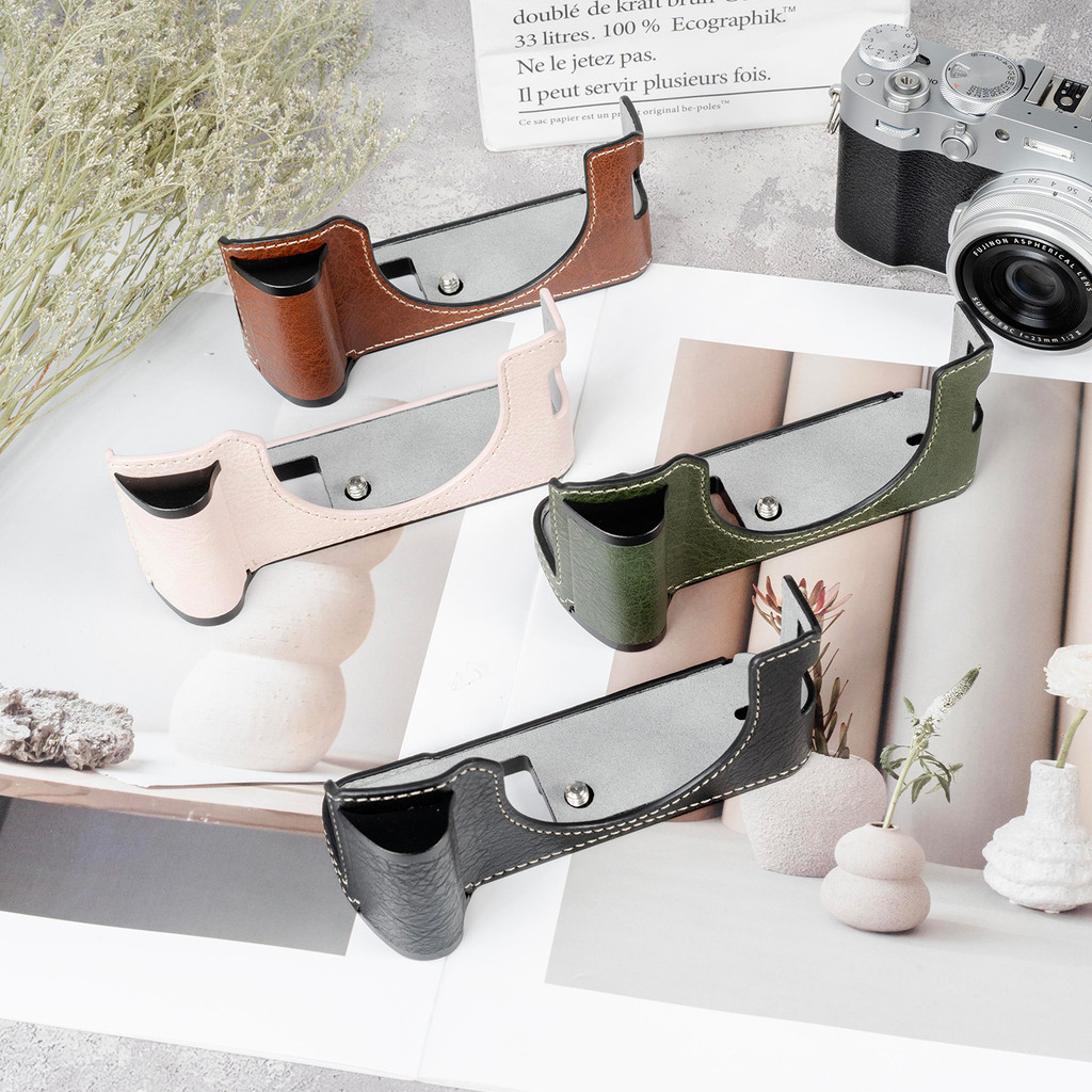 Fuji 100vi Handle Protective Case Fuji xm5xt50 กระเป๋ากล้อง Handle Camera Case Base Case ซองหนังกล้อ