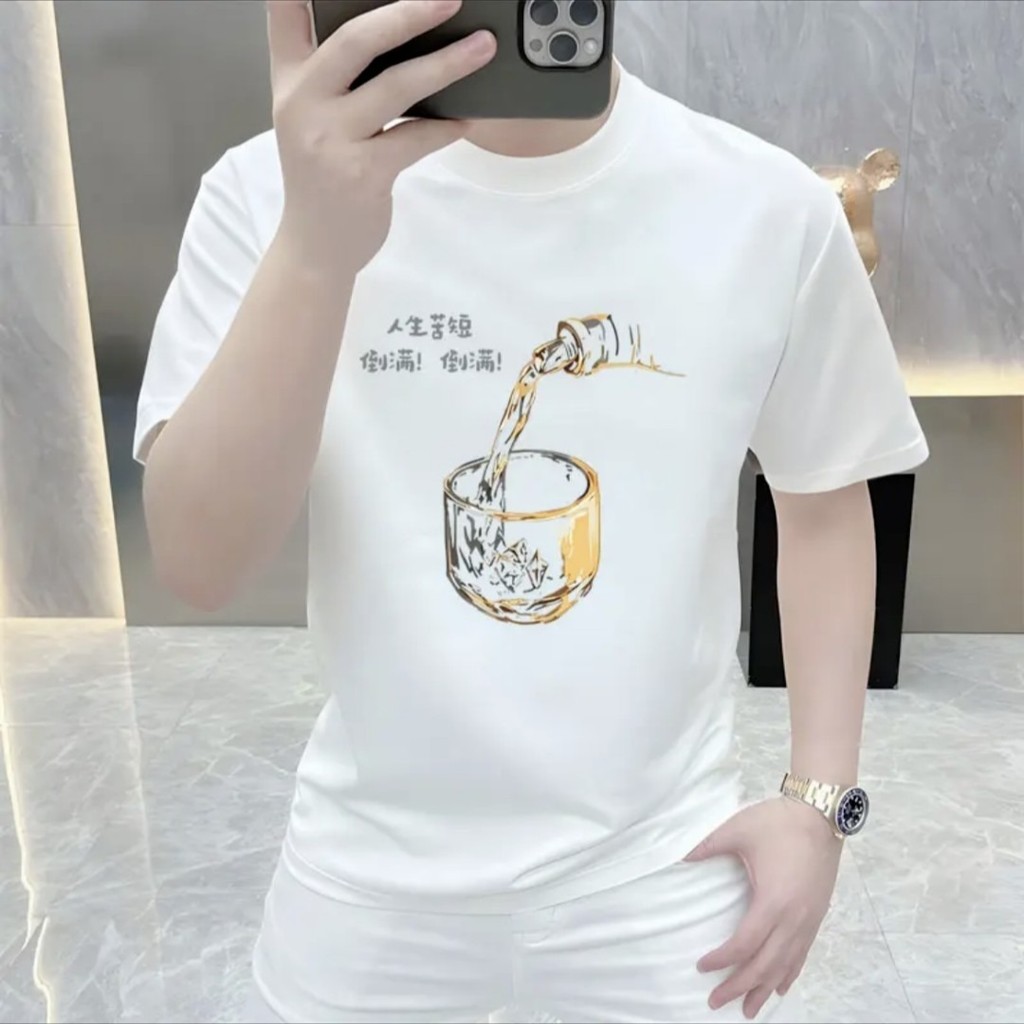 2025 NEW 20252025 New Hot-Selling Short-Sleeve Casual Youthful Men's Short-Sleeve T-Shirt Summer Tee