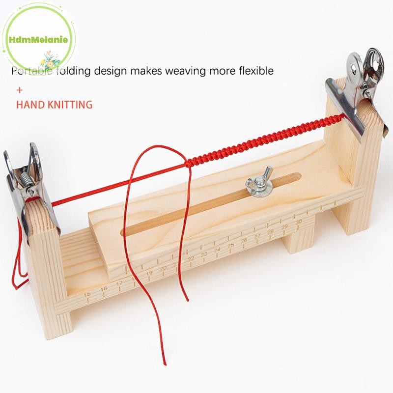 HDMM Creative ปฏิบัติเชือก Braiding เครื่องมือถักเชือก Rack สําหรับสร้อยข้อมือสร้อยคอ DIY Handcraft เชือกถักเครื่องมือ TH