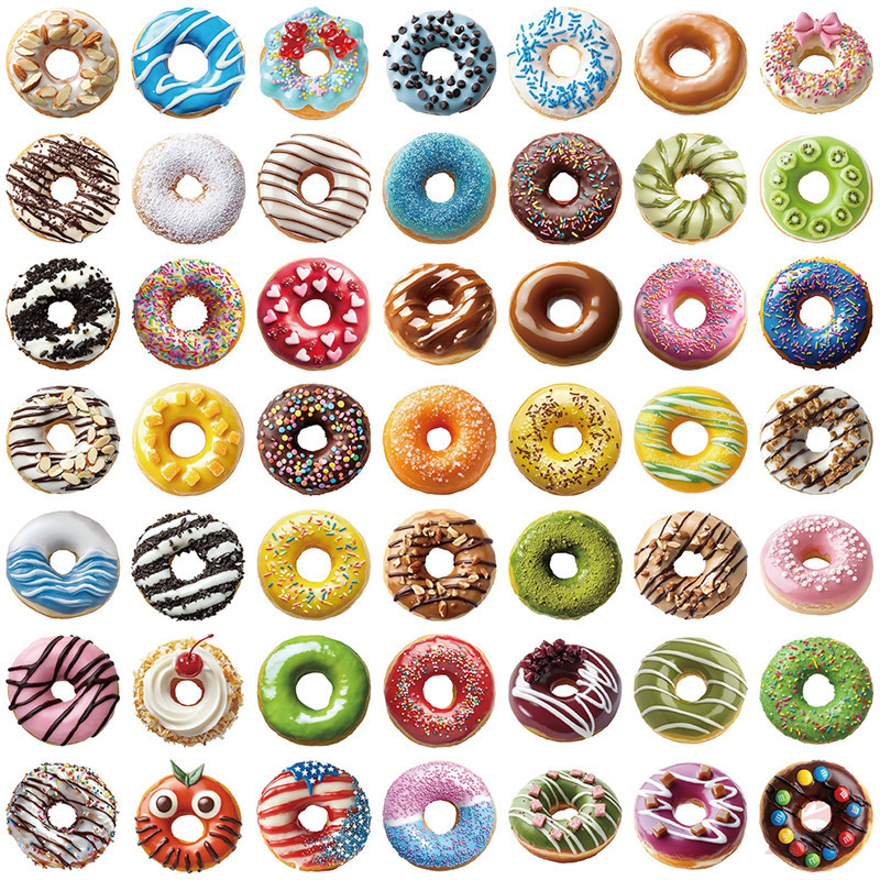 50ชิ้น/เซ็ต ❤ Sweet Doughnuts Series 01 สติ๊กเกอร์ PET ❤ ทําเอง แฟชั่นกันน้ําเด็กรางวัลสติกเกอร์ ราคา ถูกที่สุด ดีลบีเคเค แกลเลอรีภาพที่ 2