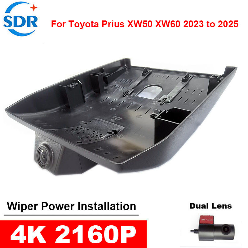 4K HD 2160P Plug and play WIFI รถ DVR Video Recorder สําหรับ Toyota Prius XW50 XW60 2023-2025 ด้านหน