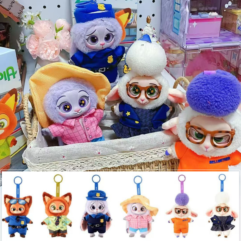 Disney Zootopia Series Blind Box 17cm Nick & Judy Vinyl Collectible Doll